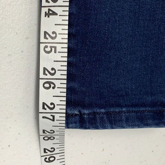 Ann Taylor Jeans sz 4 The Skinny Dark Wash Inseam 27.5" High Rise - Picture 2 of 11